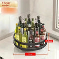 Rotary Kitchen Condiment Organizer Rack