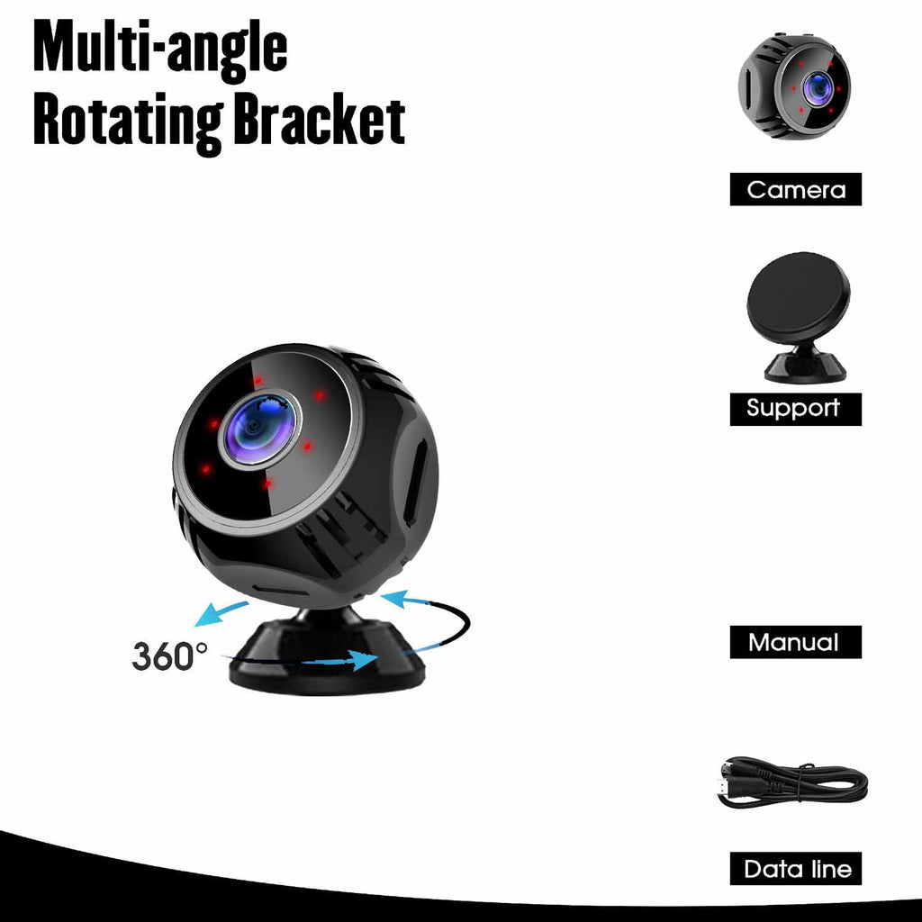 Wireless WiFi Security Camera with Night Vision
