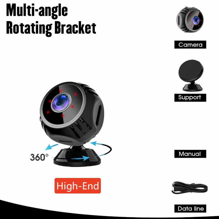 Wireless WiFi Security Camera with Night Vision
