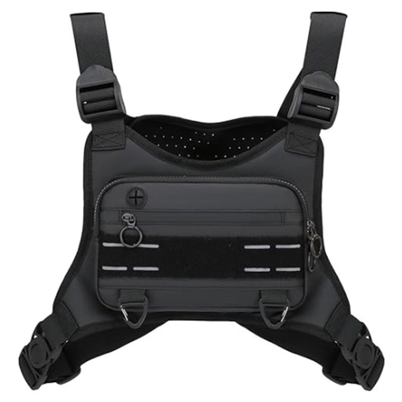 Mens Tactical Chest Bag Outdoor Sports Cycling Vest Backpack