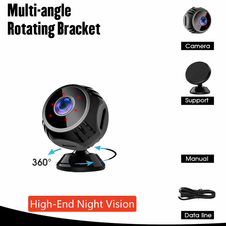 Wireless WiFi Security Camera with Night Vision